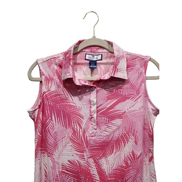 NEW! Stella Parker Hot Pink Island Collection UPF 50 Button Front Popover Dress - Picture 2 of 7